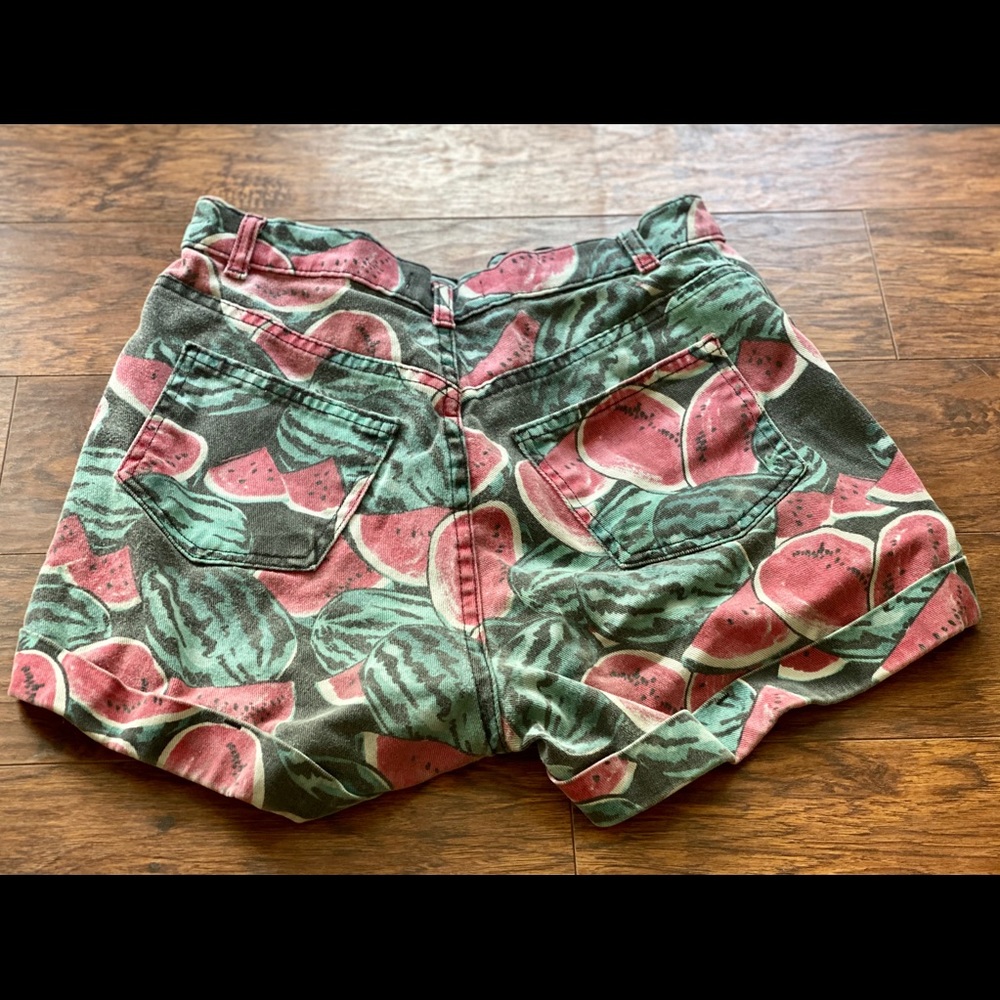 American Apparel Watermelon High Waisted Shorts